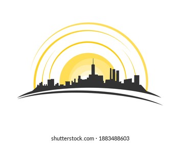 Creative design of city illustration