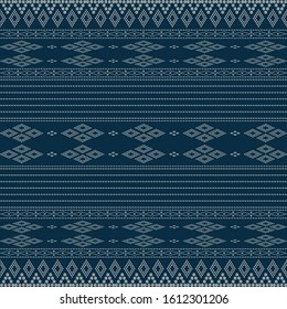 Creative design cloth pattern. Tribal ethnic ornament seamless pattern. Colorful vector illustration. Ethnic motif for textile