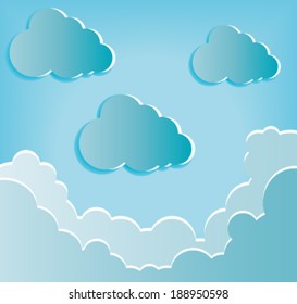 Creative design of cloud. Fully editable vector.