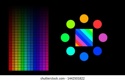 Creative design of color range bars