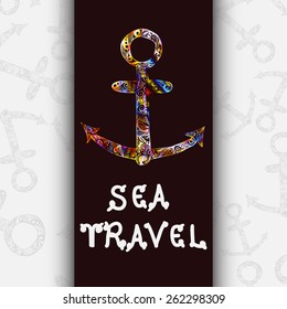 Creative design of colorful anchor