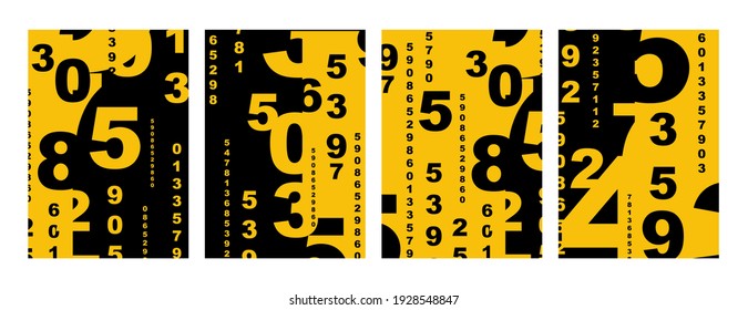 Creative design with colorful font and lettering. Cards and caps background.