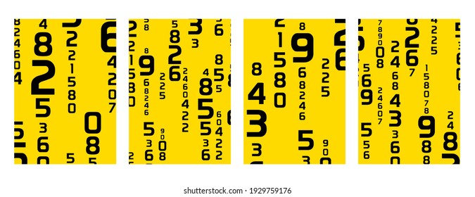 Creative design with colorful font and lettering. Cards and caps background.
