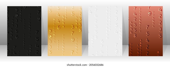 Creative design with colorful font and lettering. Cards and caps background.