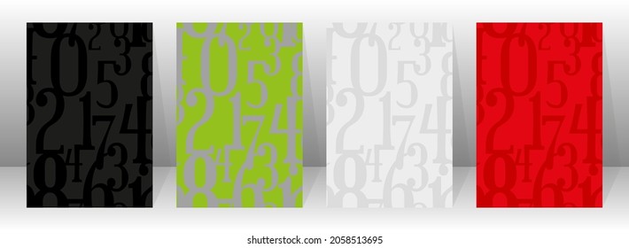 Creative design with colorful font and lettering. Cards and caps background.