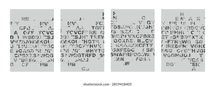 Creative design with colorful font and lettering. Cards and caps background.