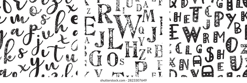 Creative design with colorful font and lettering. Cards and caps background.