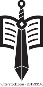 creative design combination book and sword