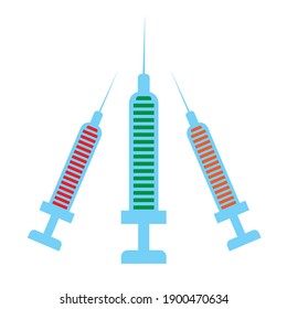 Creative design for Coronavirus vaccine vector background. Covid-19 corona virus vaccination. Time to vaccinate. Treatment for coronavirus covid-19. Vector illustration.