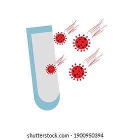 Creative design for Coronavirus vaccine vector background.Time to vaccinate.Treatment for covid-19. Vector illustration.