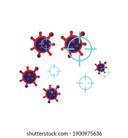 Diseño creativo para el fondo vectorial de la vacuna Coronavirus.Tiempo de vacunar.Tratamiento para covid-19. Ilustración vectorial.