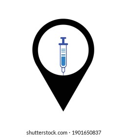 Creative design for Coronavirus vaccine vector background.Time to vaccinate.Treatment for covid-19. Vector illustration.