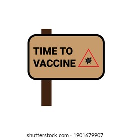 Creative design for Coronavirus vaccine vector background.Time to vaccinate.Treatment for covid-19. Vector illustration.