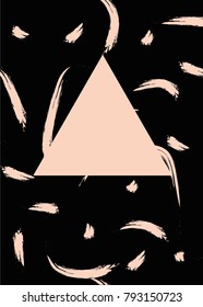 Creative design of corporate identity, triangle forms. Abstract background for posters and magazines or books. It can be used in advertising, web design, graphic design.