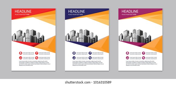 creative design cover book. brochure business template. annual report for company