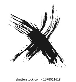 Creative design of croos ink stain