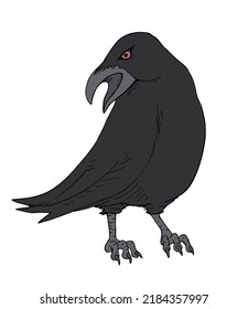 Creative design of crow illustration