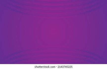 Creative design curved lines on purple gradient background