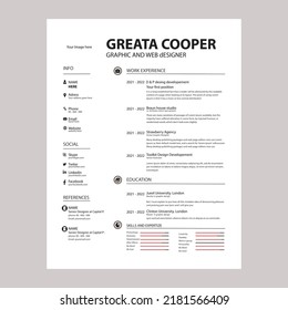 Creative Design And CV template 