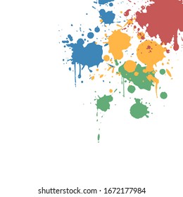 Creative design of decorative color splash background