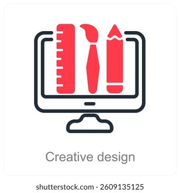 Creative Design and designing icon concept