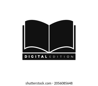 Kreatives Design des digitalen Buchsymbols