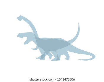 Creative design of dinosaurs symbol