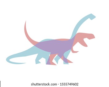 creative design of dinosaurs symbol