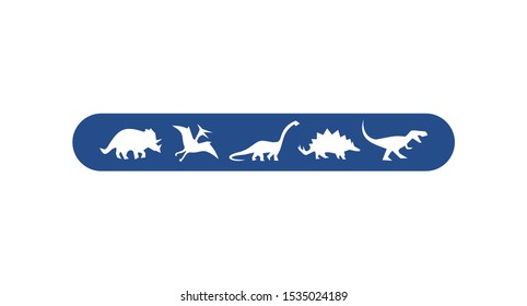creative design of dinosaurs symbols