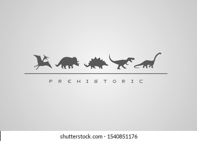 creative design of dinosaurssymbols