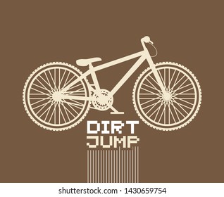 Creative design of dirt jump bicycle