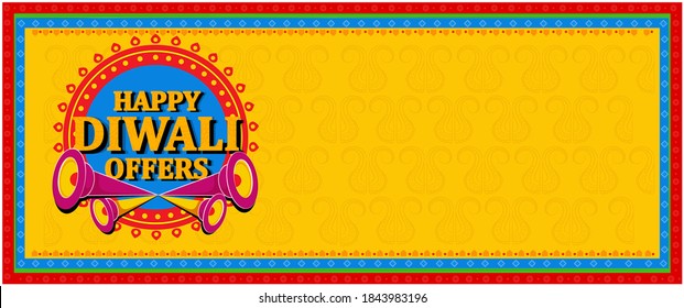 Creative design for Diwali and Diwali festival with oil lamp, DWALI sale 50% off, offer, discount