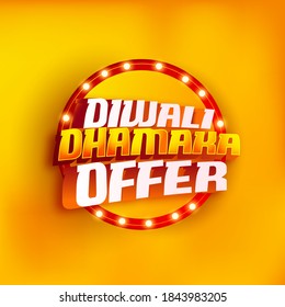 Creative design for Diwali and Diwali festival with oil lamp, DWALI sale 50% off, offer, discount