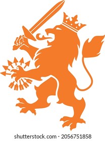 CREATIVE DESIGN OF DUTCH LION VECTOR