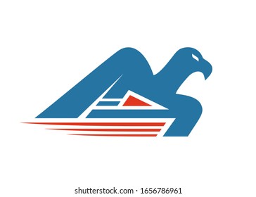 Kreatives Design des Adlerzeichens