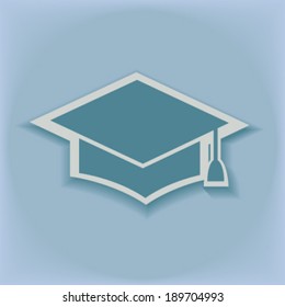 Creative design of education cap. Fully editable vector.