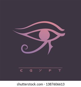 Creative design of Egypt eye symbol