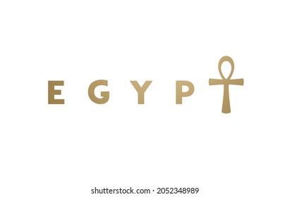 Creative design of Egypt symbol
