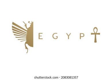 Diseño creativo del símbolo de Egipto