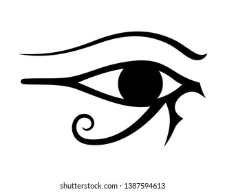 Creative design of egyptian eye illustration