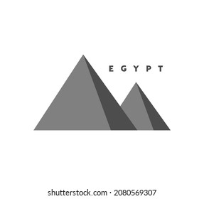 Creative design of egyptian pyramid illustration