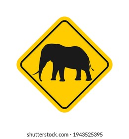 Creative design of elephant sign