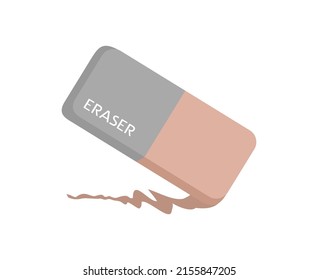 Creative design of eraser illustration