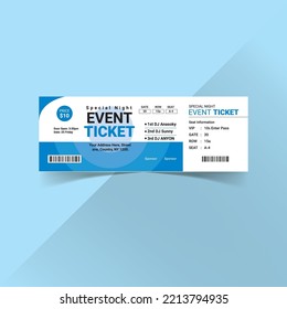 Creative Design Event Ticket Vector Template01