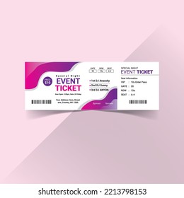 Creative Design Event Ticket Vector Template03