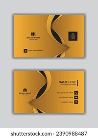 Creative design exclusive color modern business card template,  Vector illustration.