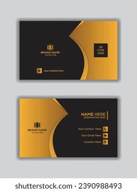 Creative design exclusive color modern business card template,  Vector illustration.
