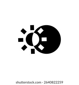 Creative design featuring geometric shapes with a sun and shadow effect in a minimalist style for artistic expression