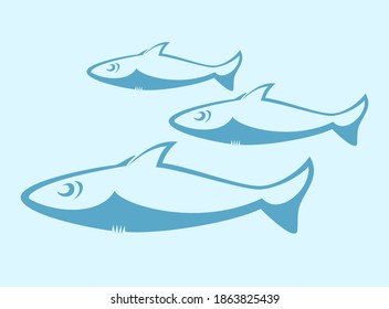Creative design of fish illustration