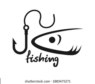 Creative design of fishing symbol